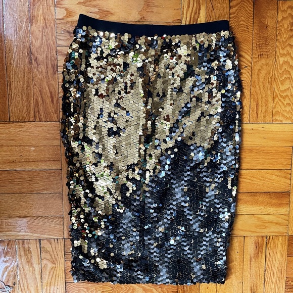 H&M Double Sequin Pencil Skirt - Picture 1 of 7